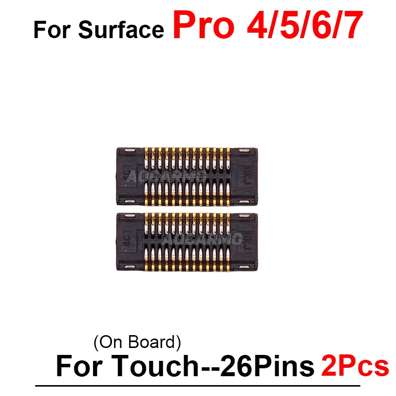 60Pin 26Pins 50Pins 80Pins LCD Screen FPC Plug Connector Flex On Board For Surface Pro 7 6 5 4 Pro7 Laptop4 1951 1979