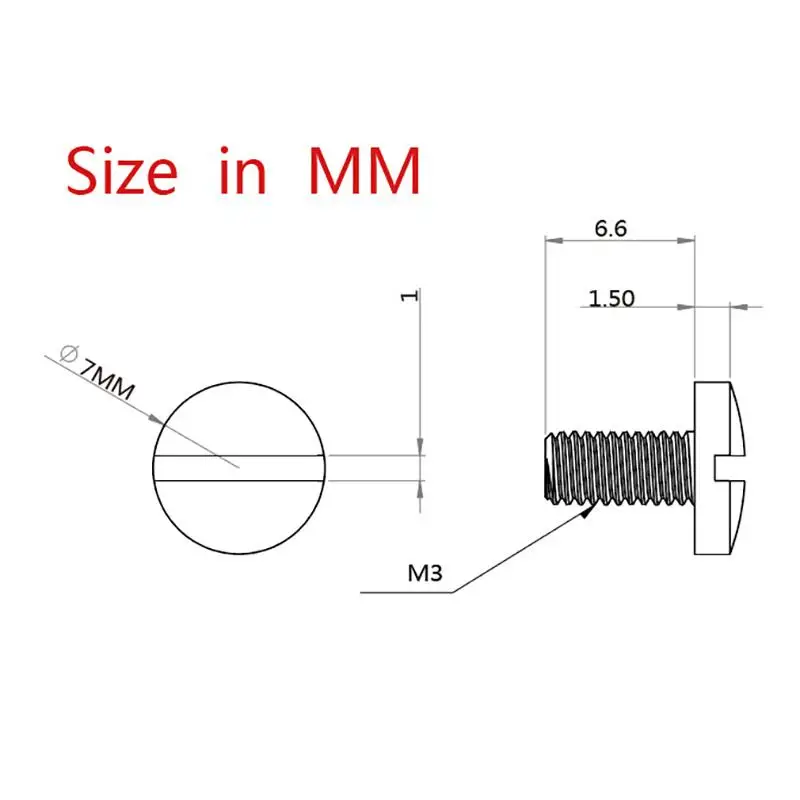 416 Stainless Steel Slotted Screws Bolts Kit Heavy Duty Replacement Weather Resistant for Garden Equipment Repair