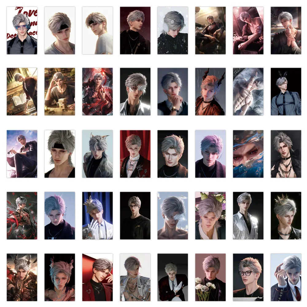 10/80 SZTUK Naklejki z motywem gry Love and Deespace, postać męska Sylus, kreskówkowe, dekoracyjne, do samodzielnego wykonania, na laptopa, gitarę, wodoodporne, zabawka dla dzieci