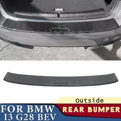 BMW 3 시리즈 i3 G28 BEV 2022 2023 2024 용 트렁크 범퍼 자동차 액세서리 스테인레스 리어 펜더 프로텍터 씰 패드 커버 스티커