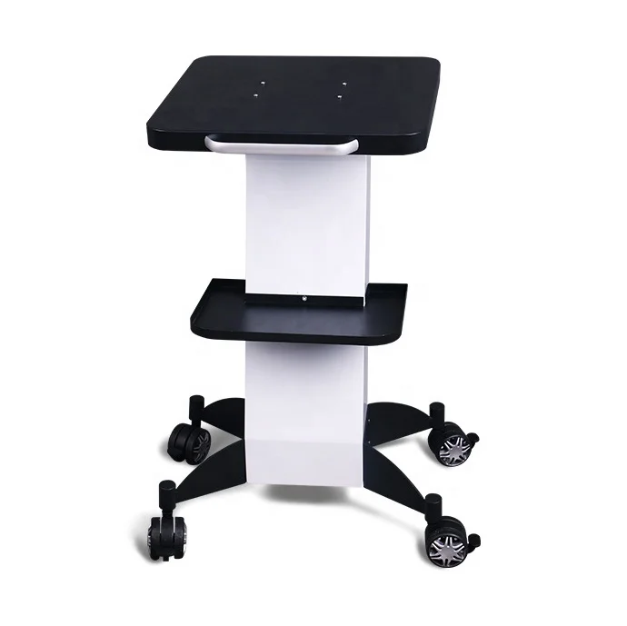 

USA Popular Spa Therapy Instrument Storage Equipment Steel Aluminum Mobile Rolling Wheel Stand trolley Beauty Salon