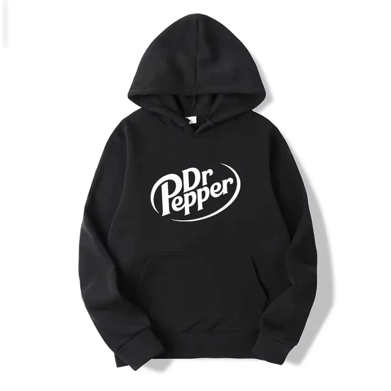Dr Pepper Hoodie Soda Cola Vintage Getränk Retro Ästhetik Y2K Mode Schwarzer Oversized Lässiger Sport-Sweatshirt – Detail 15