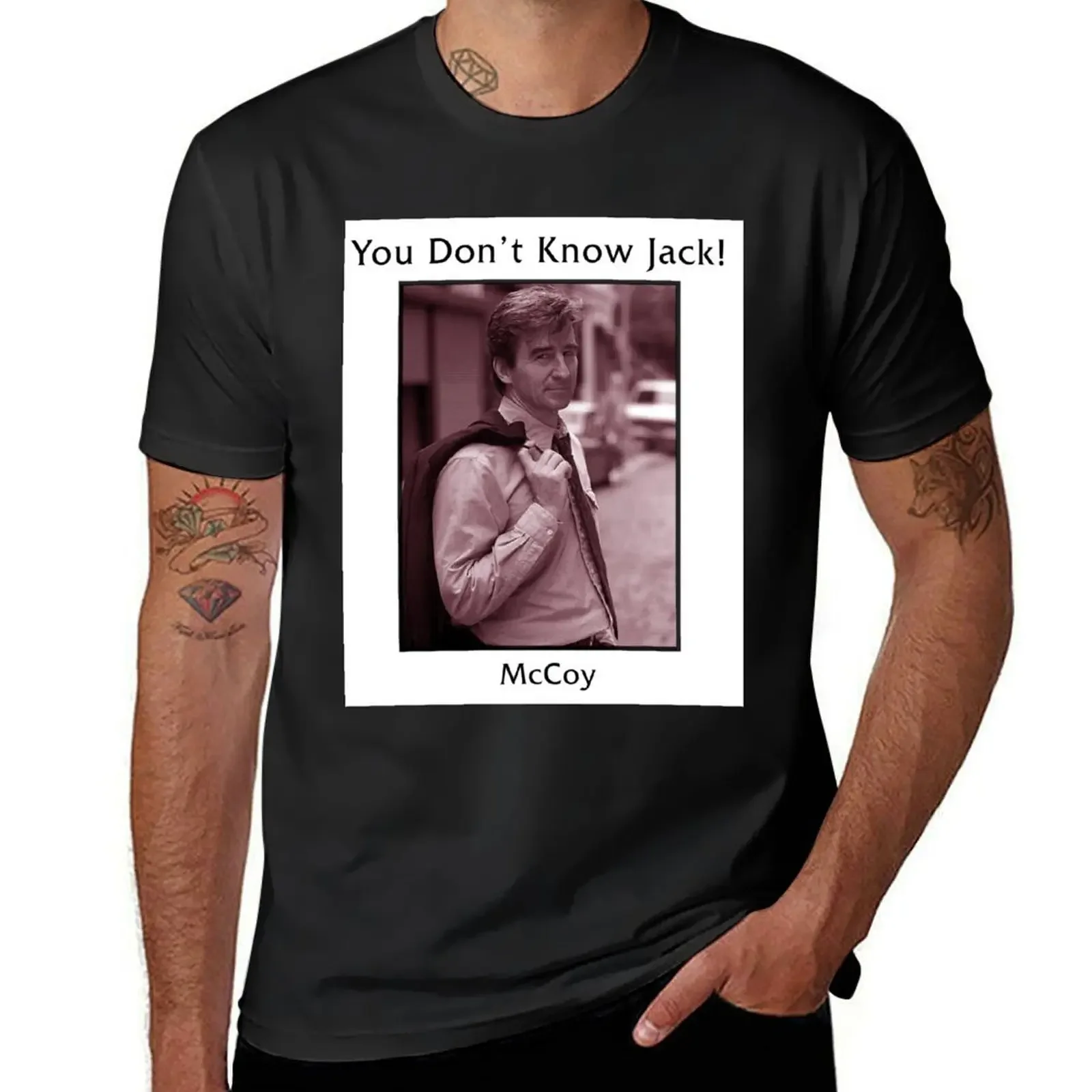 Jack McCoy Law and Order T-Shirt gifts for boyfriend plus sizes plus size tops t shirts for men