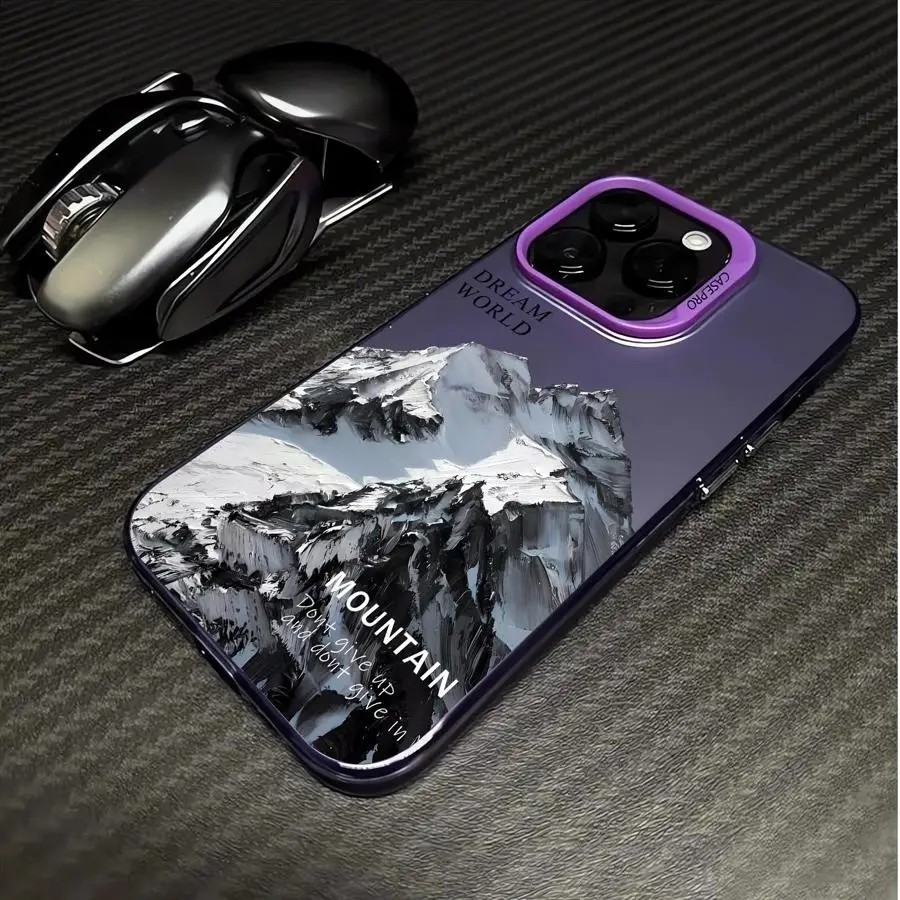 Snow Mountain Cover Phone Case for Apple iPhone 15 Pro Max 16 Pro 14 Pro 13 12 11 Pro Max 14 Plus Protective Soft Shell