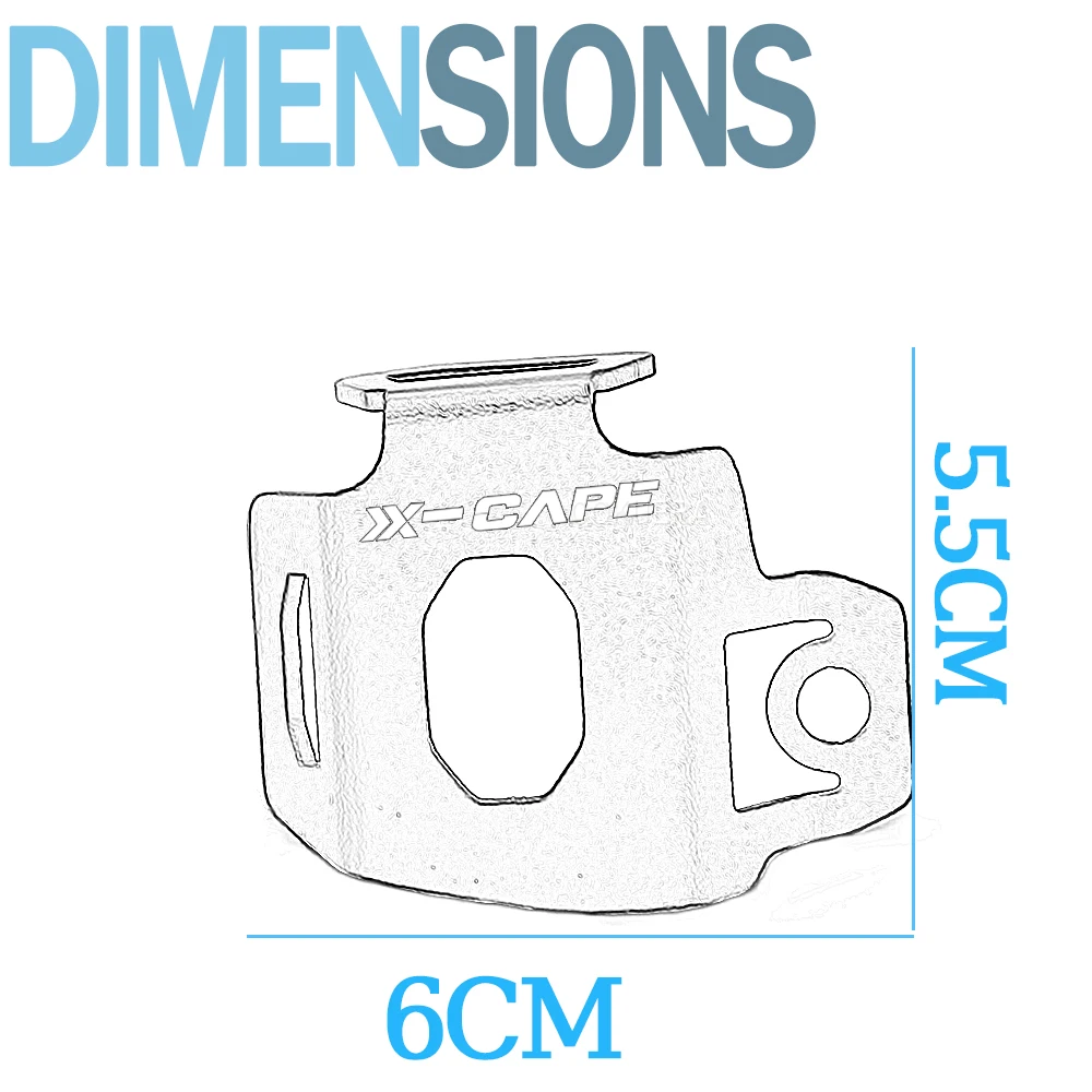 ل Moto Morini X CapeX-Cape 650 650X 2022 CNC الألومنيوم دراجة نارية الملحقات الخلفية سائل الفرامل خزان غطاء حماية حامي #6