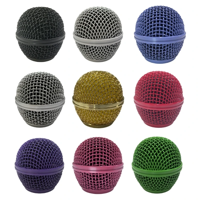 Y1UB Mic Grille Head Metal Meshed Cover for SM58S SM58LC PGX24 SLX4 Repair Accessory