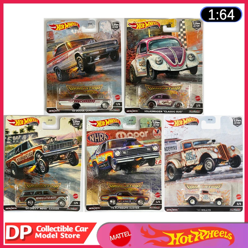 

Mattel Hot Wheels Car Culture Dragstrip Demons Set 2022 1:64 Scale Diecast Vehicles Bundle FPY86