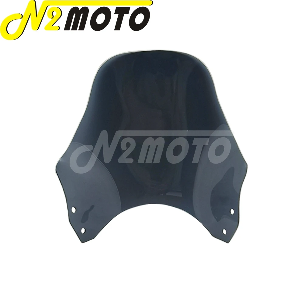 Universal Motorcycle Round Headlight Windshield Windscreen Air Deflector Kit For Suzuki Honda Yamaha Kawasaki BMW Aprilia Ducati