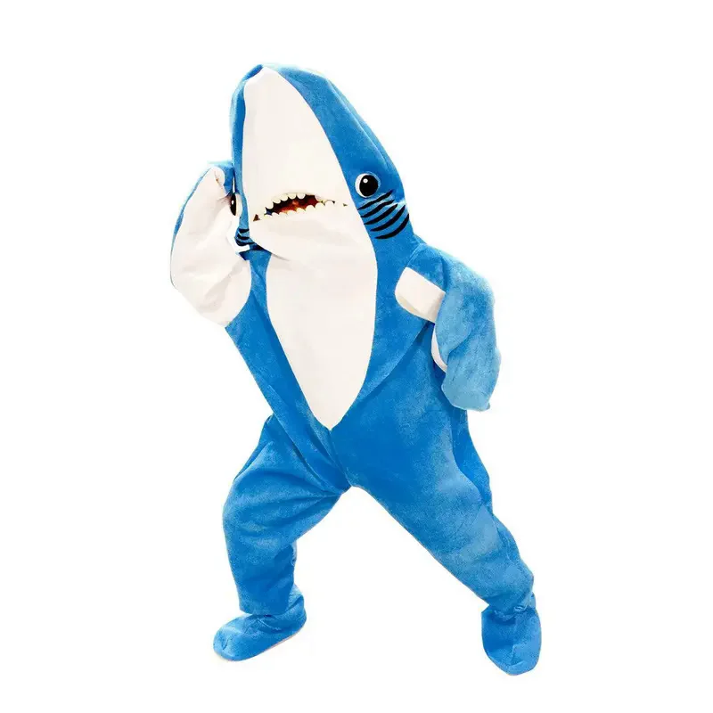 Toddler Family Shark Costume Cosplay Adult Halloween Hoodie Funny Jumpsuit Animals Costume for Kids Carnival Party Dress UP Suit