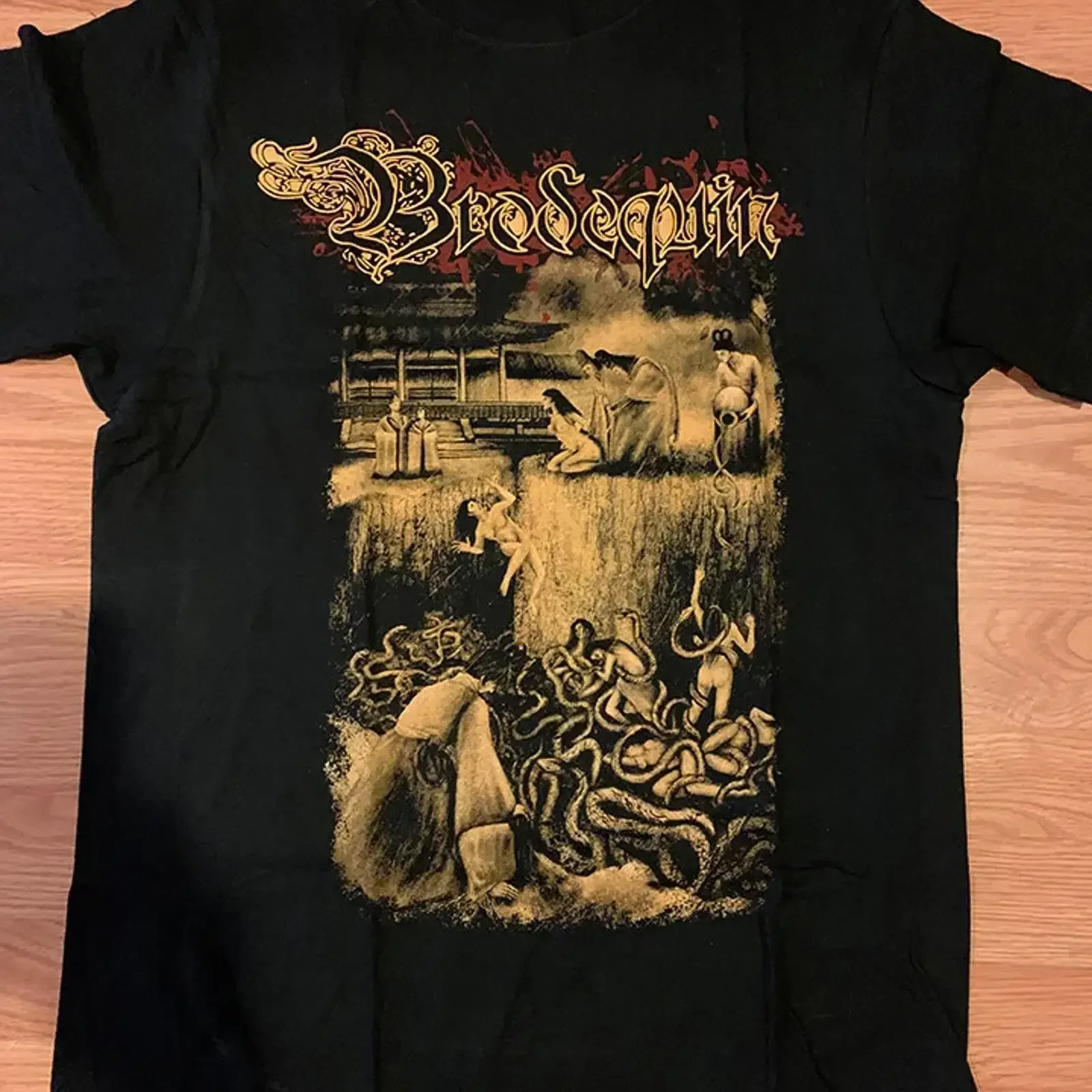 Brodequin Pit of Vipers T Shirt Cotton For S 4XL BO045 vintage Washed Stretched Versatile graphic Slightly homme Soft Unisex