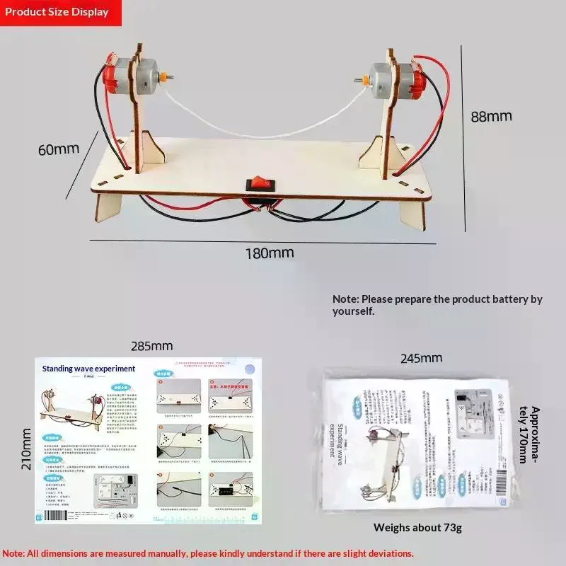 STEM Educational Demonstration Physics Model Set For Kids To Explore Standing Waves Principle In Physics Experiments
