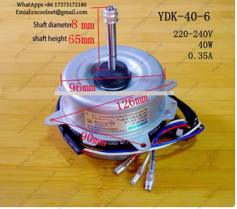 Air Conditioner Outdoor Fan Motor YDK-40-6 40W Forward Reverse Universal