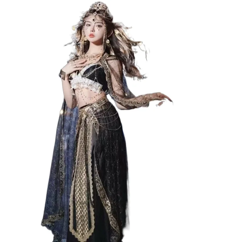 Dunhuang Kweichow Moutai Women's Han Chinese Clothing Summer Exotic Dance Costume Xishuangbanna Dai Western Region