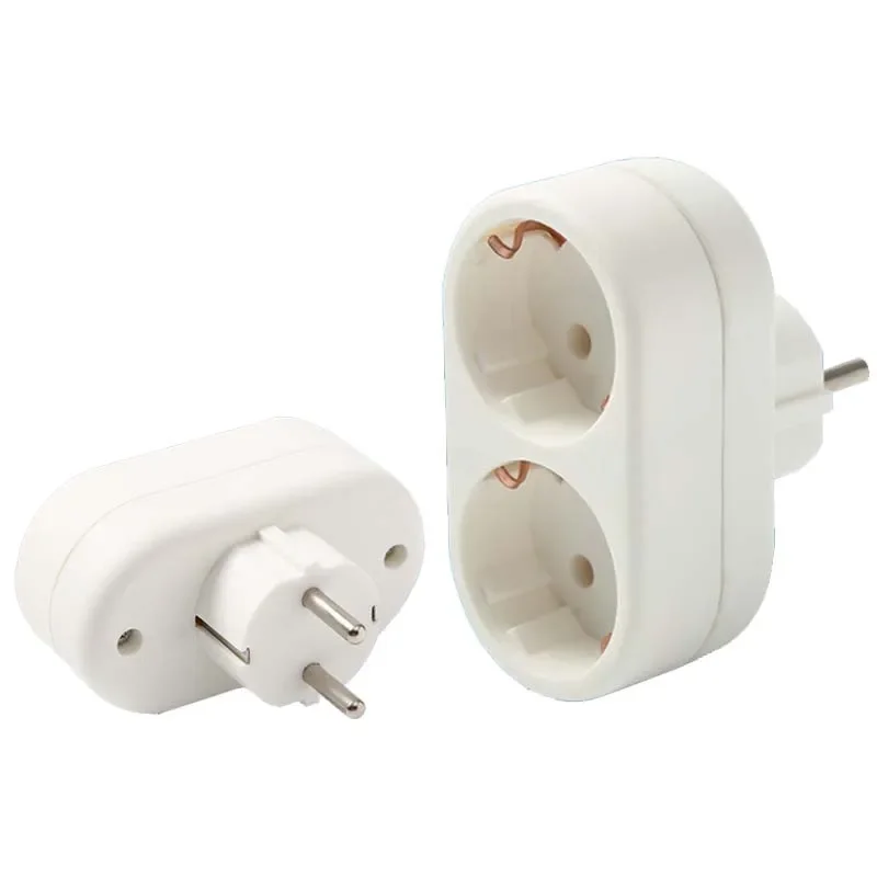 White European 2way 3way EU Wall Extension Power Socket Germany Korea Russia Schuko Plug Converter Outlet 16A 3500W Type E