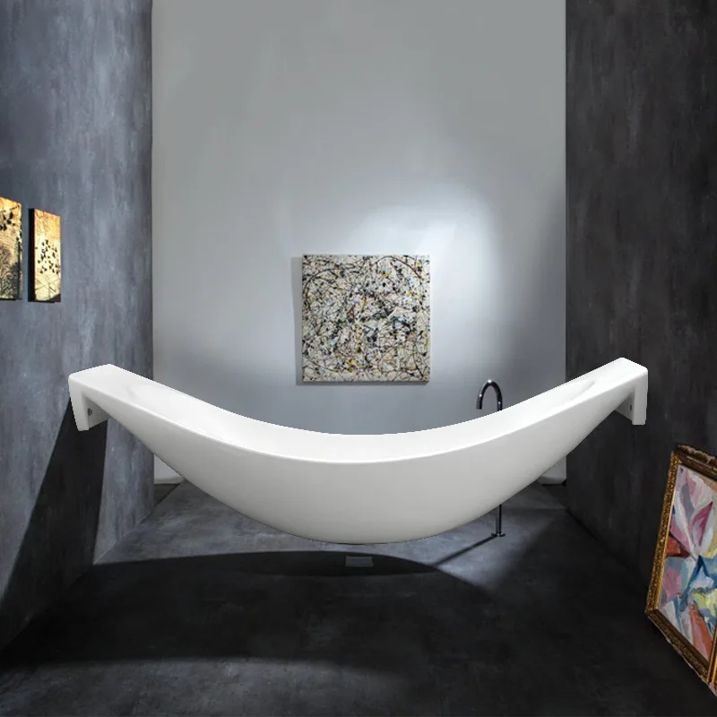 

Акриловая ванна для дома, отеля, гостевого дома, популярная в интернете подвесная ванна-гамак, большая ванна