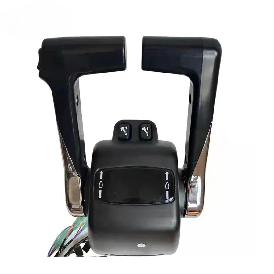 Yamahs 704 control box double vertical Throttle Handle Outboard Remote  boat shift Outboard Controller Engine Control Box