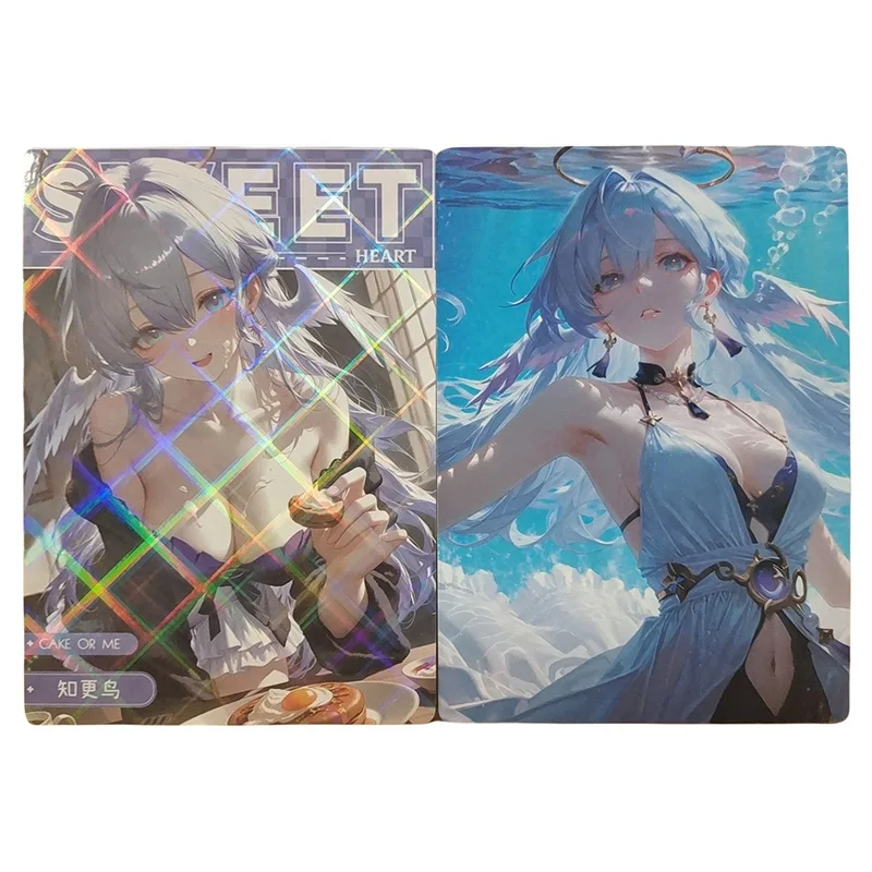 Anime deusa história raro tamanho a5 cartão colecionável reversível yoimiya bronya bronya brilho robin seele kafka brinquedos para menino presente de aniversário