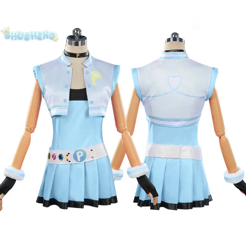 

COSda@Powerpuff cos Girls Blossom Bubbles Buttercup Cosplay clothing Sweet Loli Hair accessories gloves props Halloween Uniform
