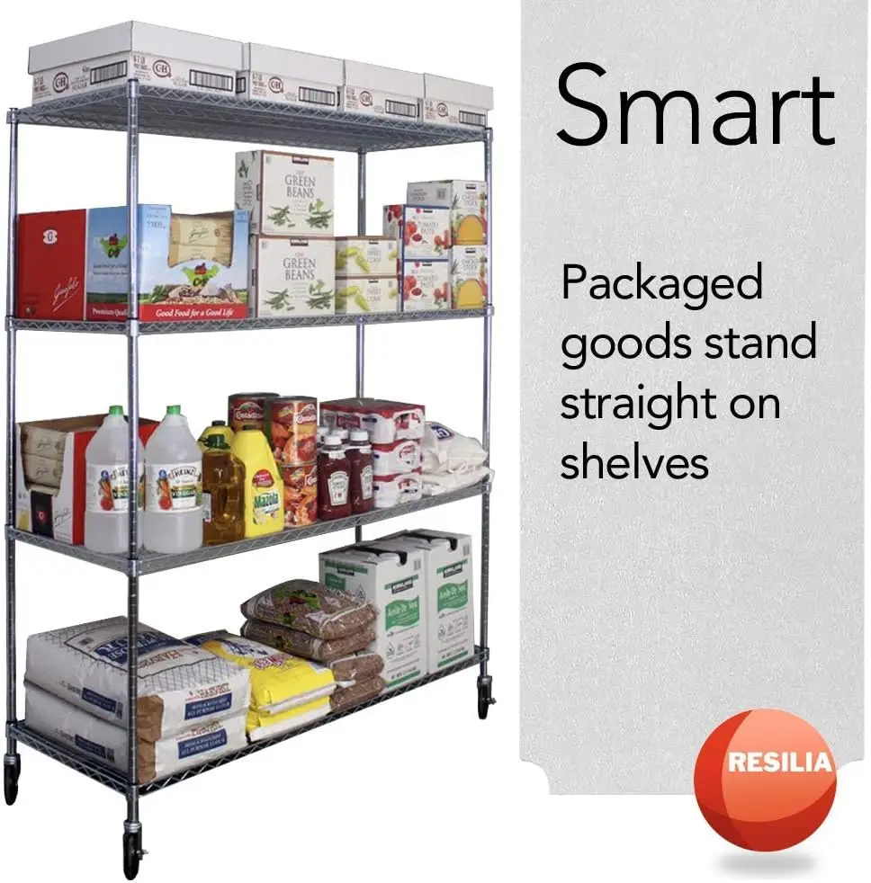 

Resilia Shelf Liner Set For Wire Shelving Rack – 5 Pack, 18 Inch Long X 36 Inch Wide, Clear Plastic Vinyl Covers For Kitchen,