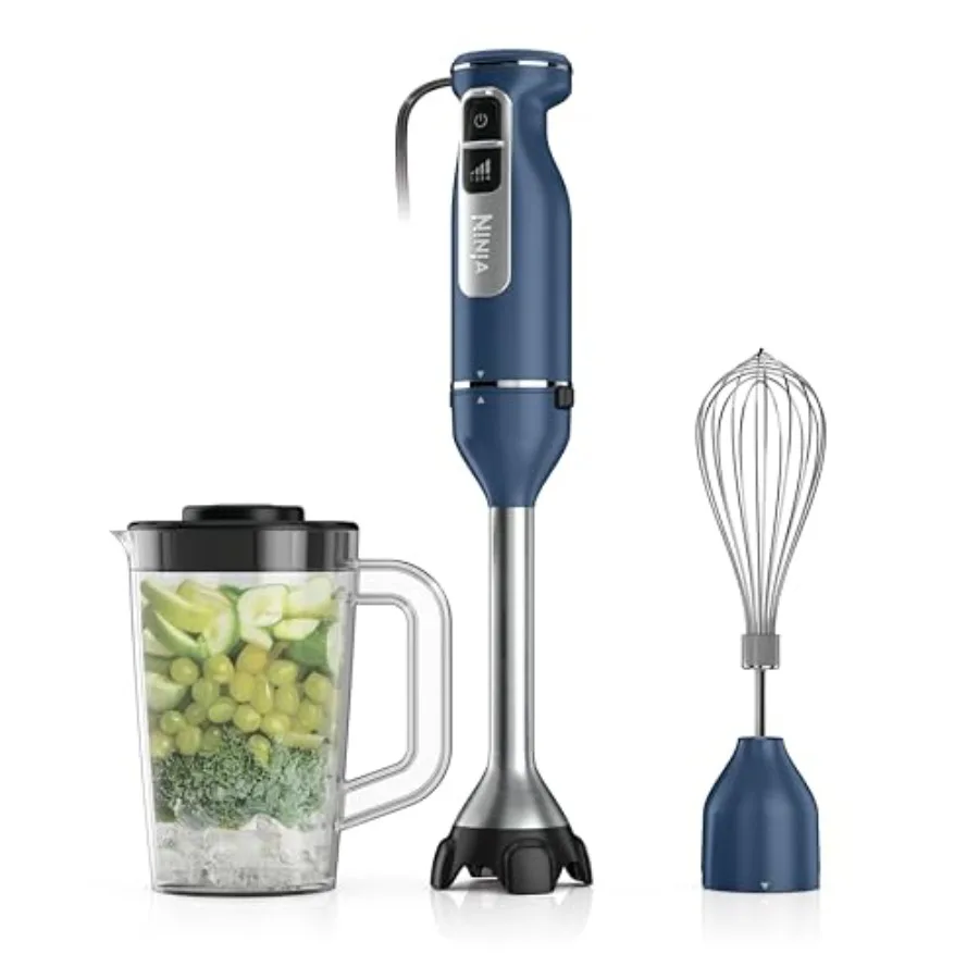 

Immersion Blender and Whisk Hand Stick Blender 4 Speeds with SplatterShield and PanProtect 4-Cup Blending Vessel Dishwasher Saf