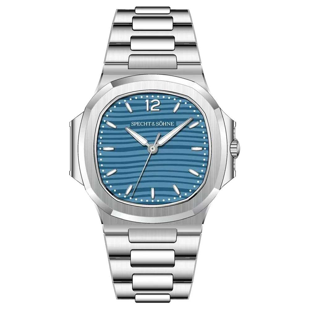 Specht & Söhne Neu eingetroffene Herrenuhr Roségold 5711 Klassische Sportuhren Ultradünner Edelstahl Saphir 50 m wasserdicht