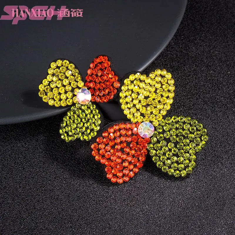 Hairpin edge clip  simple temperament Rhinestone Flower Clip duck beak clip word clip hair clip headdress new female