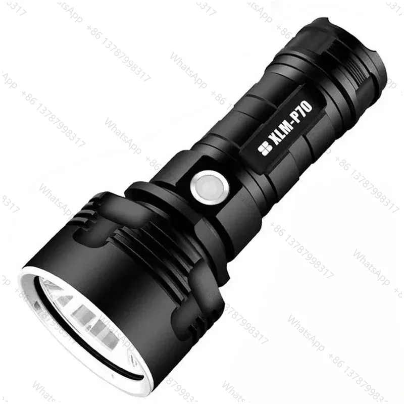 quad-core 26650 high-power strong light flashlight rechargeable super bright long-distance lumen LED outdoor searchlight