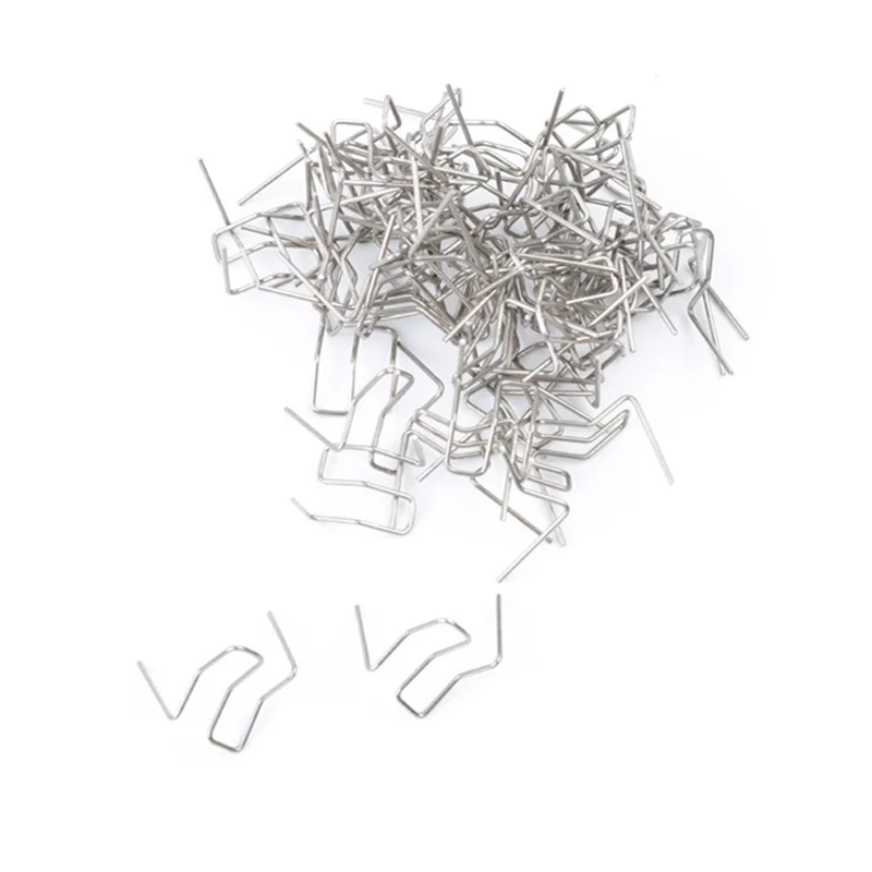 

A53Q-500Pcs 0.8Mm Outer Corner Hot Stapler For Plastic Welder Repair Standard Pre Cut Wave Staple Welding Bumper Car Bumper Dura