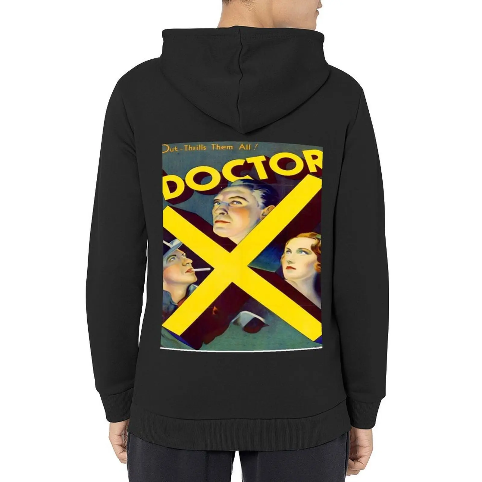 

Doctor X Horror Movie Vintage Hoodie men's sweat-shirt clothes for men men clothing men wear hoodie