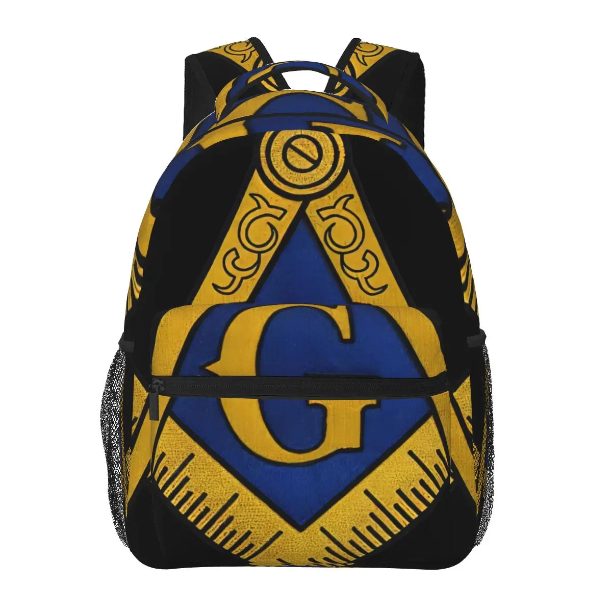 Unisex Freemasonry Casual Mochila, Estudantes, Lazer, Viagem, Computador