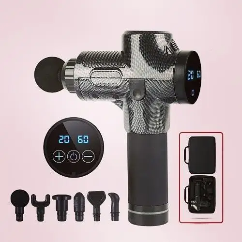 مسدس فآسيا متعدد الوظائف، مسدس تدليك متعدد الرؤوس لاسترخاء الجسم، مسدس صغير للنبض