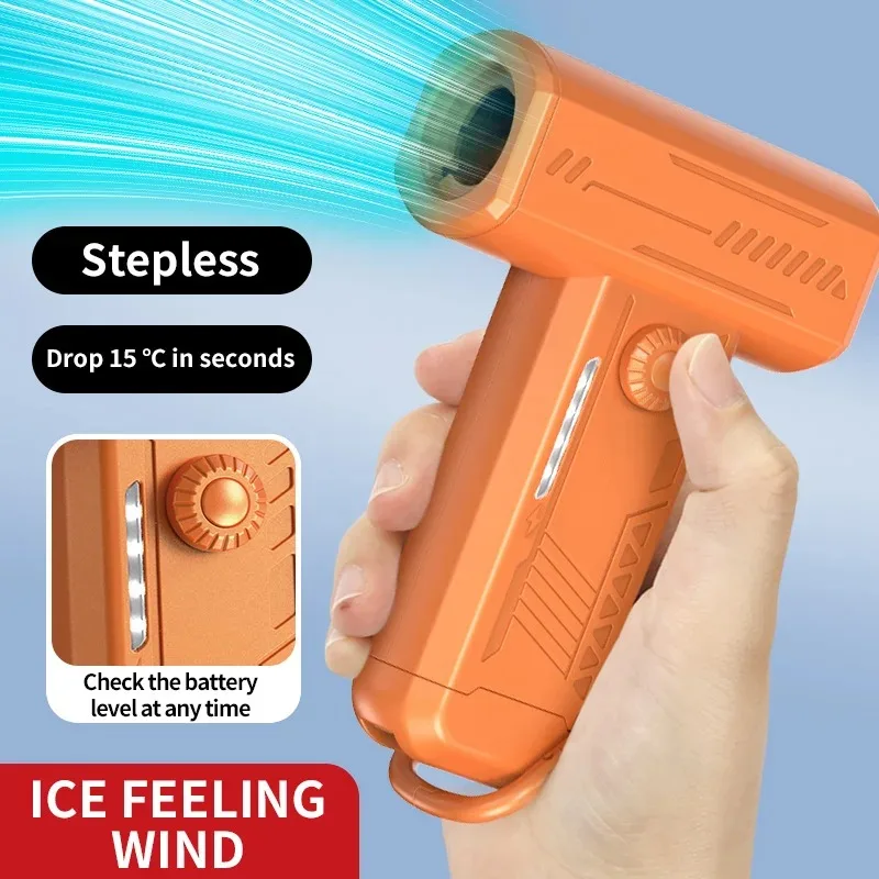 LED Multi-Function 130000 RPM Turbo Fan & Camping Light Handheld Outdoor Blower with Dust Cleaner High-Speed Portable Tool