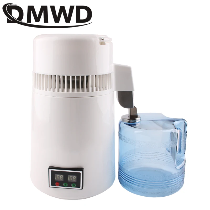 Destilador de agua pura con sincronización, máquina de agua destilada Dental de 4L, Control de temporizador de filtro, purificador de destilación