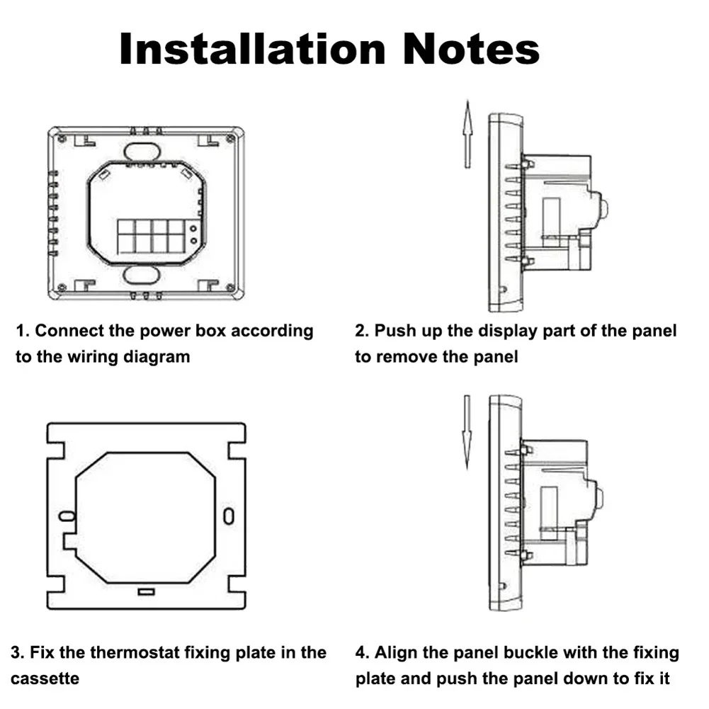 

Энергосберегающий регулятор температуры с термостатом с сенсорным ЖК-экраном для электрического подогрева пола и системы обогрева газовых котлов