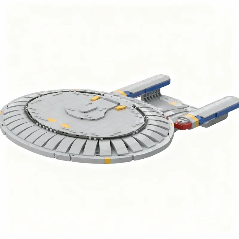 1872pcs MOC Space Star Trek Galaxy Class USS Enterprise D Model Building Blocks Architecture Christmas Gifts Toy Idea Education - view 2