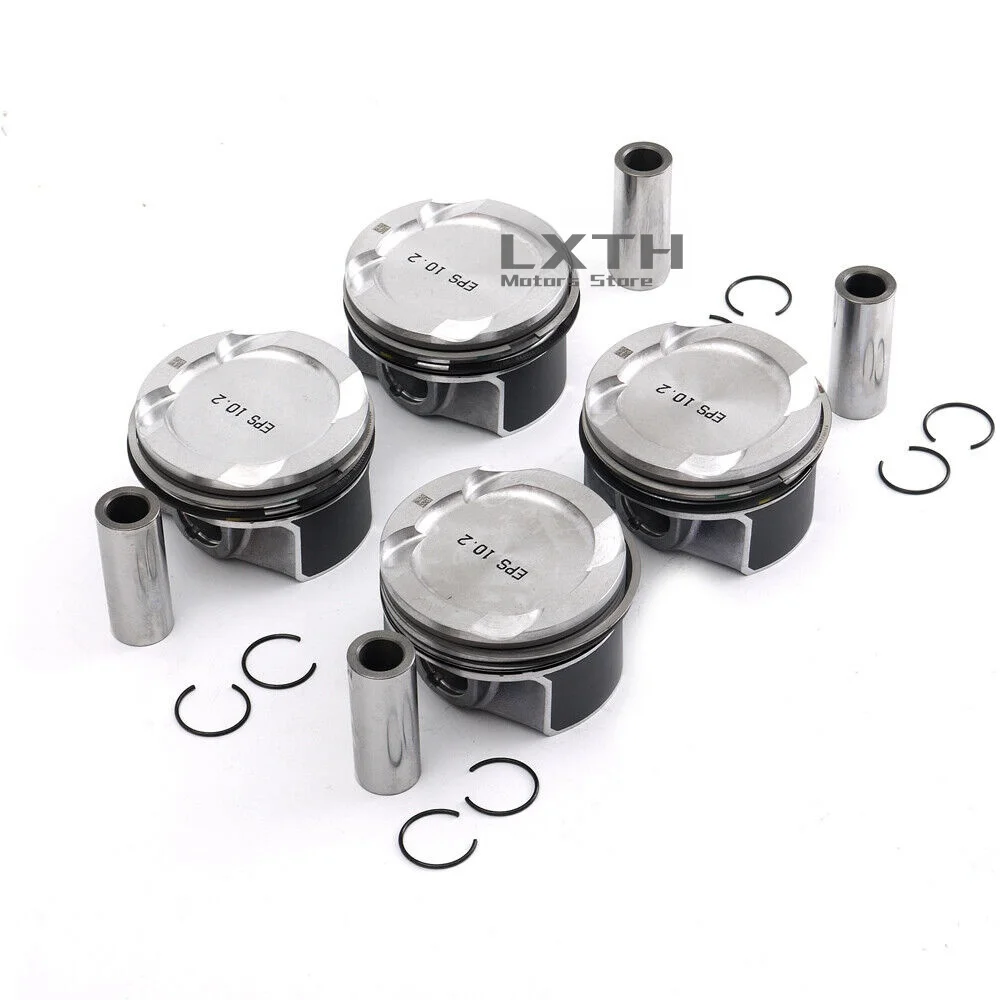 4x Pistons & Rings Set CR 10.2 A11258638450 For BMW 330i 430i F30 F32 F56 G20 G30 B46 B48 2.0 (1998cc) Turbocharged