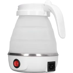 Folding  Kettle,  Plug 110V 400W Collapsible Hot Water Kettle with Detachable Power Cord for Desktop