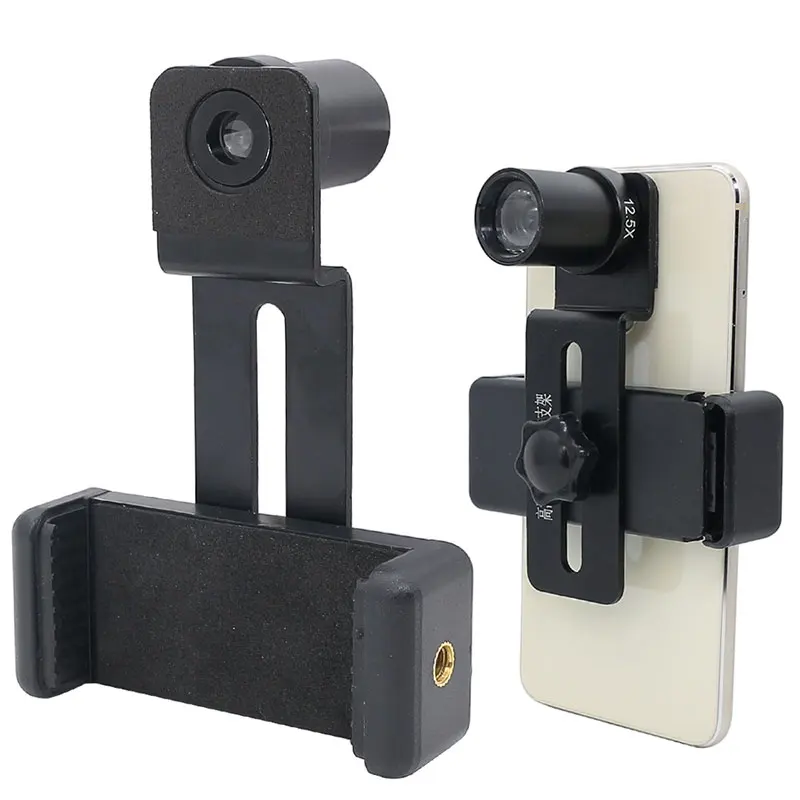 Adaptador da Montagem do Telefone Móvel Grampo com Ocular 10x Lente a Tomar para o Microscópio para Salvar a Foto e o Vídeo Diâmetro 23.2 mm 30 mm 30.5 mm