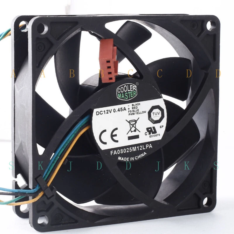 M  FA08025M12LPA 8CM 80*80*25MM 0.45A DC 12V 4-lines cooling fan