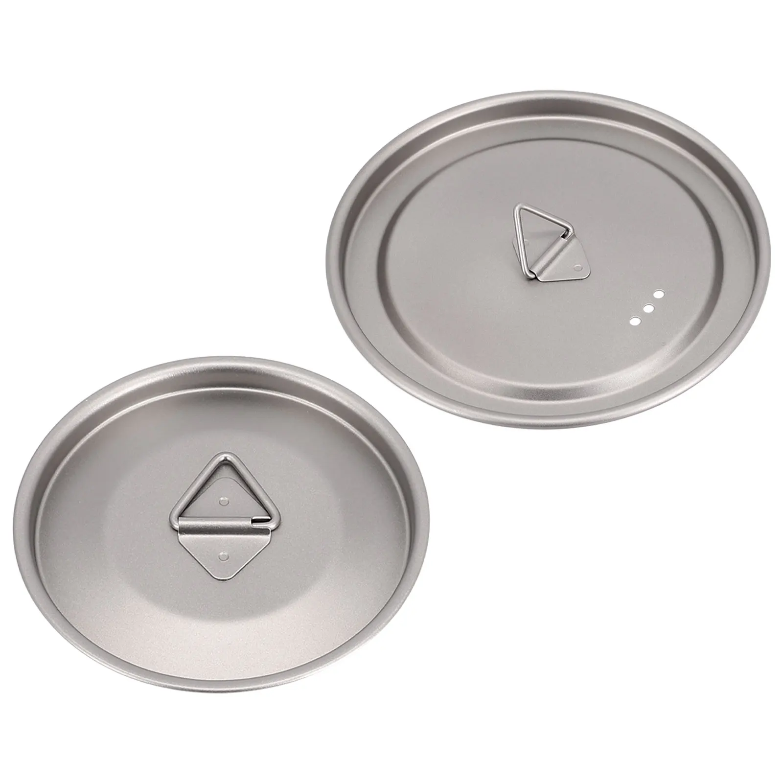 Titanium Cup Lid Camping Pot Lid Gray Mug Lid Lightweight Lid 80/95/120mm Cooking Supplies For Cup Mug Pot Kettle