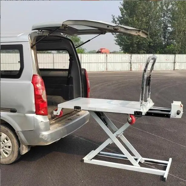 Forklift Electric Stacker Hydraulic Handling Truck Small Mobile Elevator Manual Forklift for Unloading