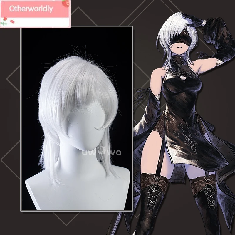 

PRE-SALE Nierr Reincarnationn 10H YoRHa Sentinel Savior Cosplay Wig White Short 35CM Wig