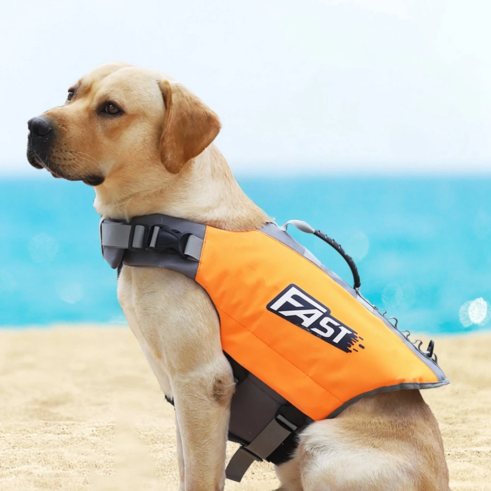 High Stretch Life Jacket For Dogs Versatile Pet Jacket With Handles Adjustable High Buoyancy Puppy Vest Dogs Swimming Clothes