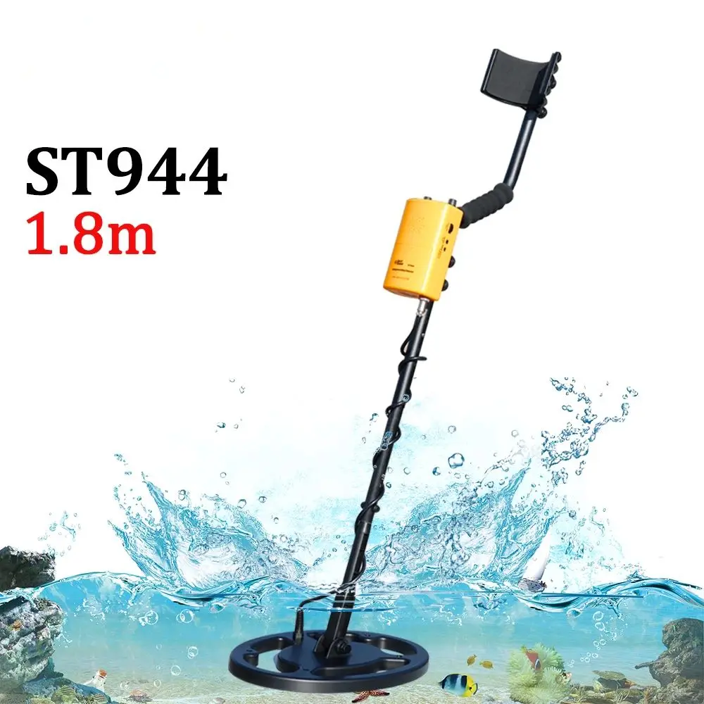 

Metal Detector UnderGround depth 1.8m Coil Waterproof Scanner Finder Tool 2000mAh Battery Gold Digger Treasure AR944M ST944