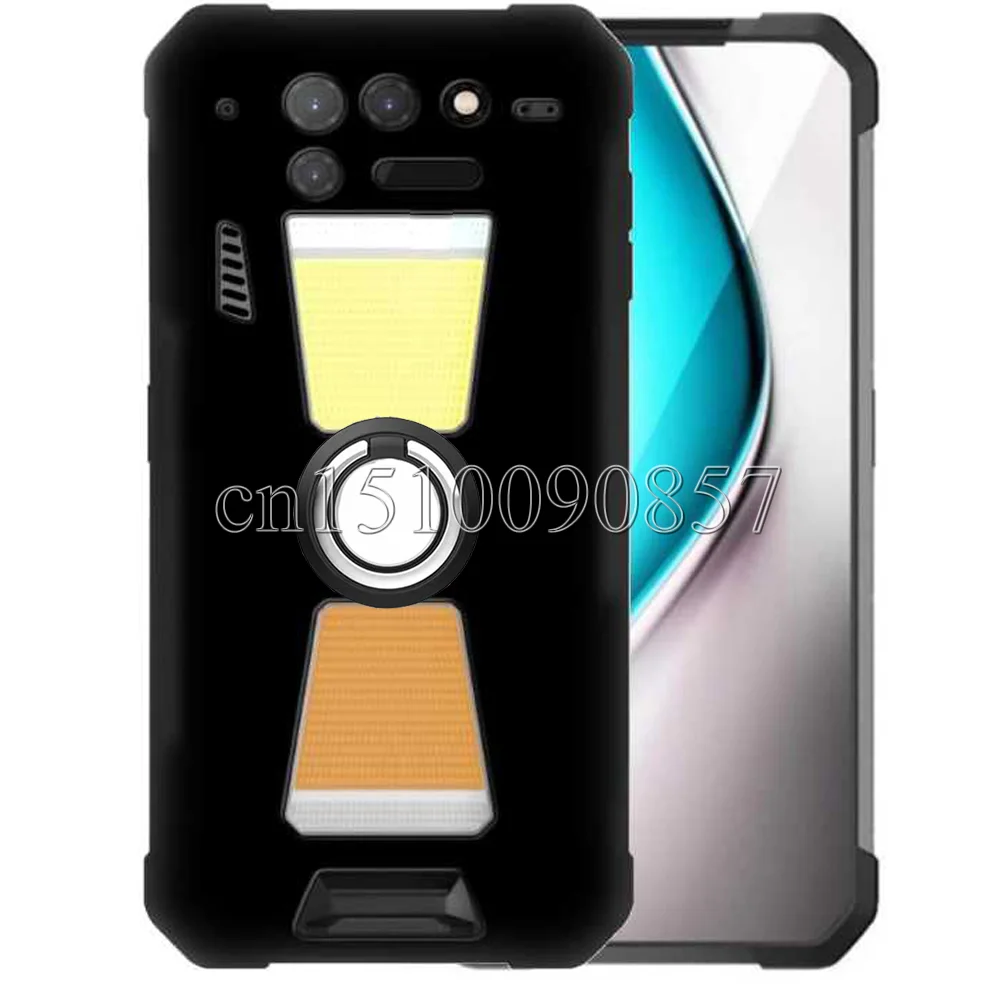 Ring Holder Case For Unihertz Tank 2 Soft TPU Protective Back Cover For Unihertz 8849 Tank 2 Soft TPU Shockproof Cover