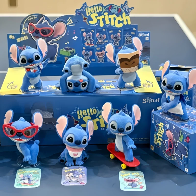 

Genuine Stitch Hello Stitch Series Mystery Box Wholesale Toptoy Blind Box Kawaii Figures Toy Ornament Birthday Gifts For Kid