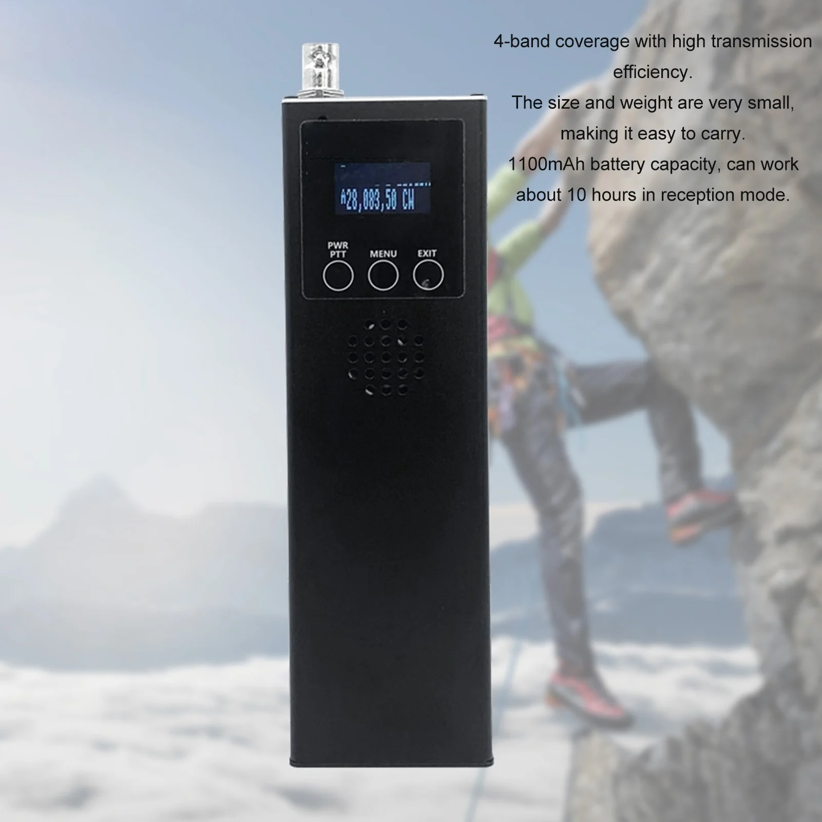 Transceptor de rádio qrp, 0.5mhz-30mhz, 4 bandas de onda, portátil, hf, ssb, qrp, usdx, transceptor para recepção, receptor de rádio hf