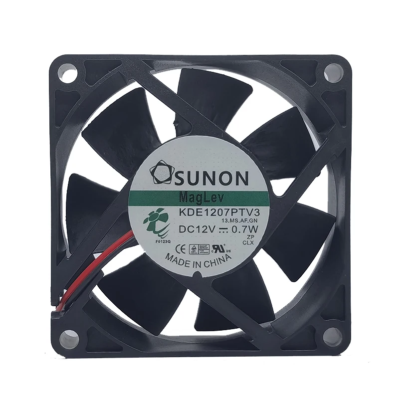 Ventilador de refrigeración de rodamiento magnético silencioso para sunon KDE1207PTV3, DC12V, 0,7 W, 7025, 7cm, 70x70x25MM, nuevo