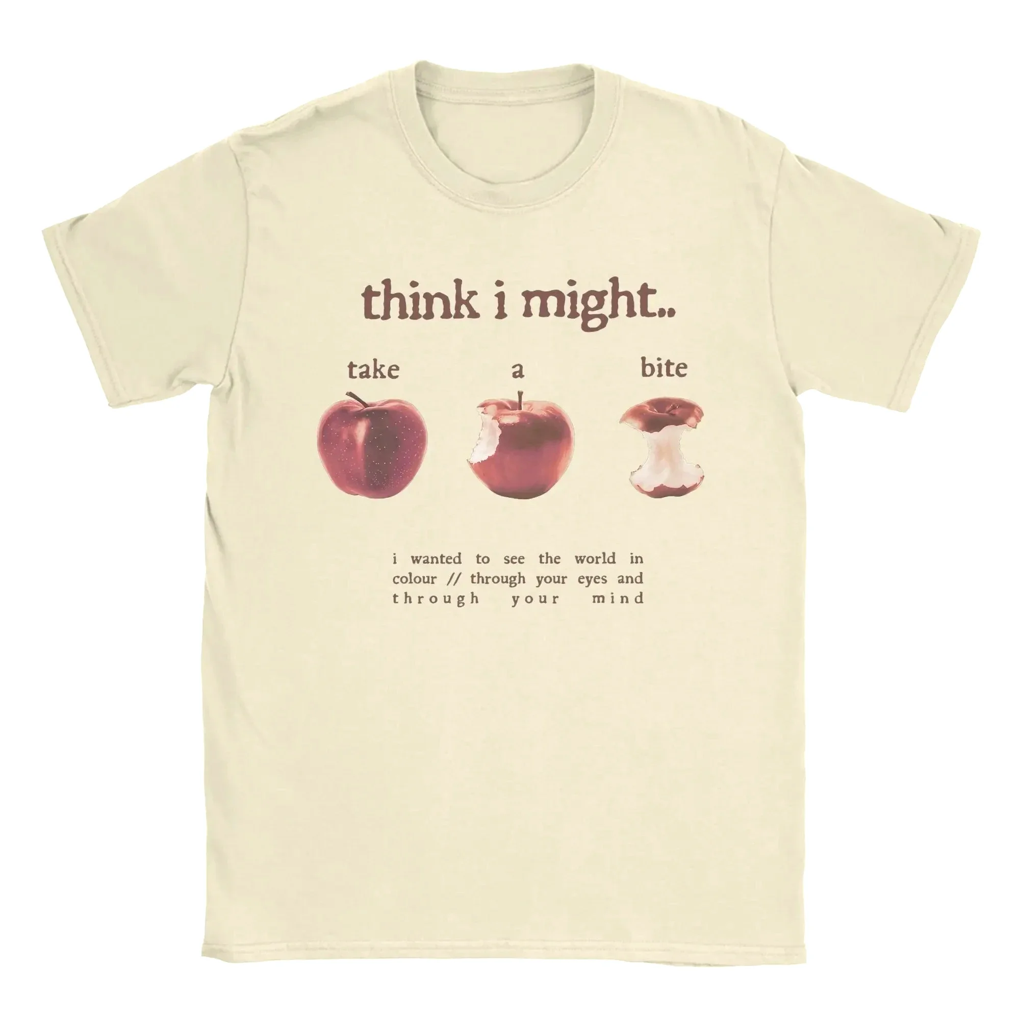 Take A Bite T Shirt Women Clothing Fashion Short Sleeve Round Collar Tees Trendy T-Shirt Casual Women Clothes