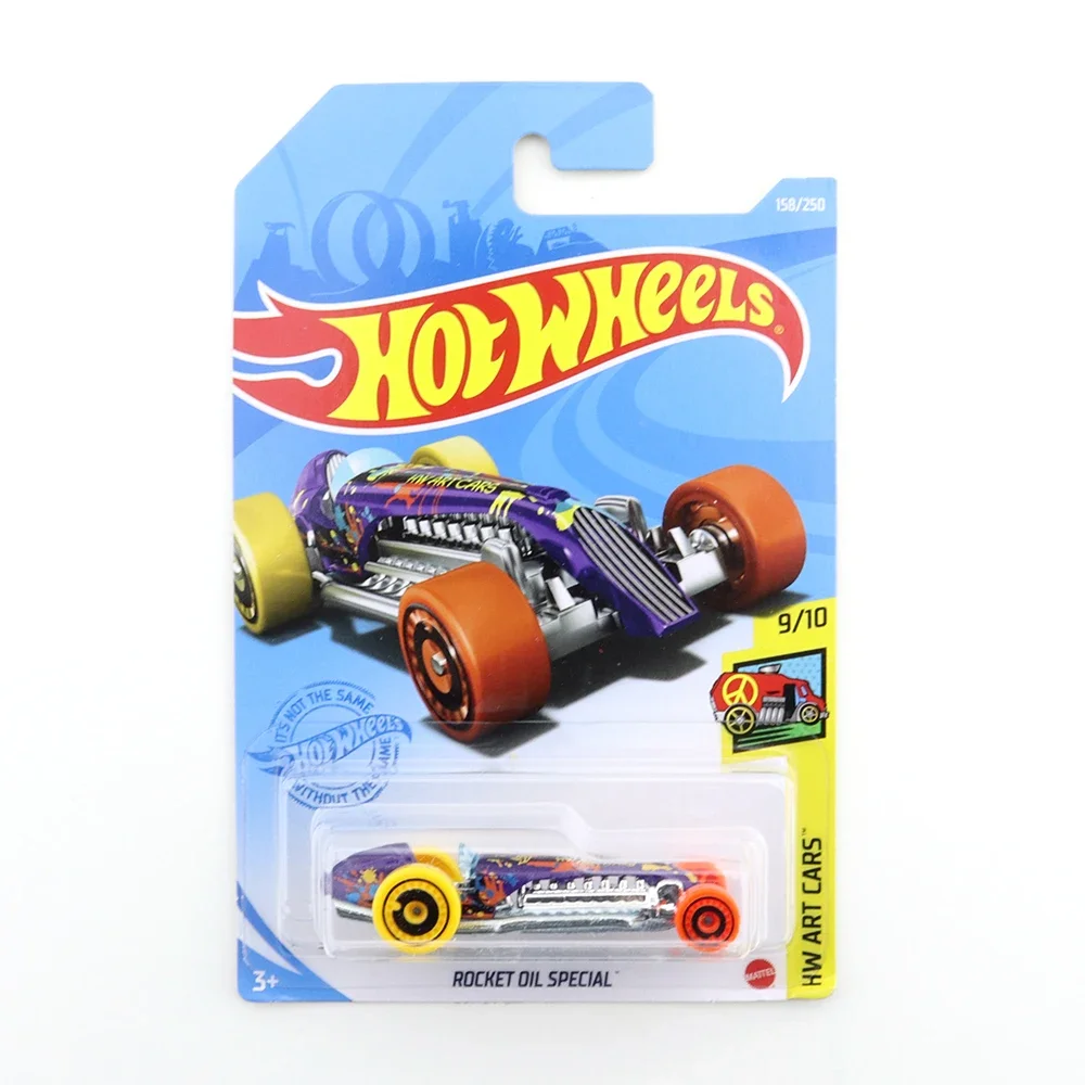 2021-158 Hot Wheels ROCKET OIL SPECIAL Mini Alloy Coupe 1/64 Metal Diecast Model Car Kids Toys Gift